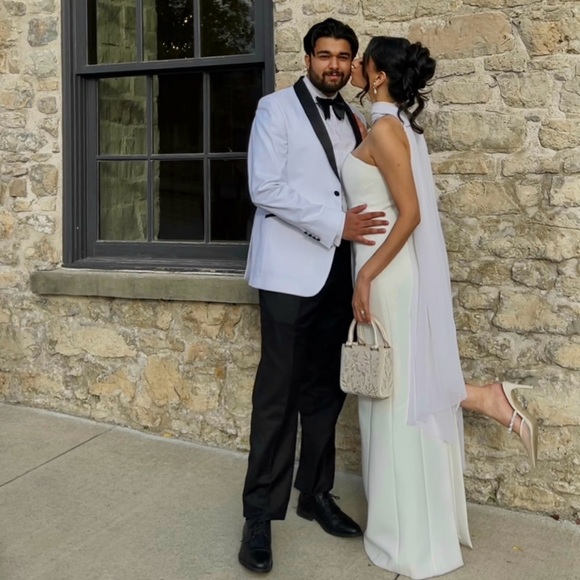 Meshki White Strapless Wedding Dress - Picture 2 of 6